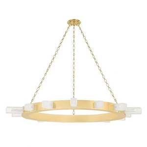 Citrine - 900W 15 LED Chandelier-3.25 Inches Tall and 48.5 Inches Wide