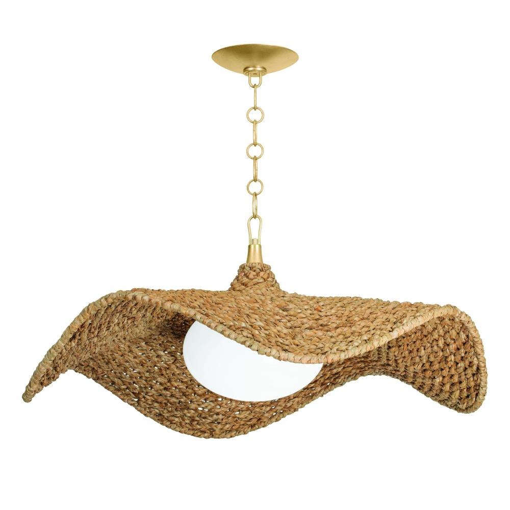 Corbett Lighting 347-44-VGL Levene - 1 Light Pendant-17.5 Inches Tall and 41.25 Inches Wide