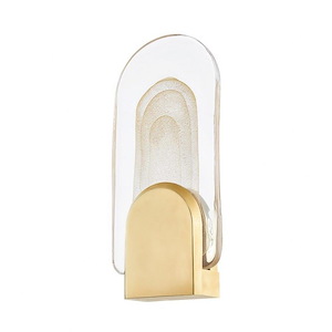 Morganite - 8W 1 LED Wall Sconce-16.5 Inches Tall and 7 Inches Wide