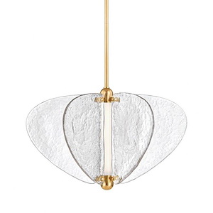 Freya - 22W 1 LED Pendant In Modern Style-19.25 Inches Tall and 30.5 Inches Wide