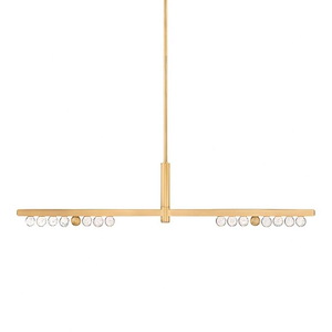 Annecy - 56W 2 LED Linear Pendant In Modern Style-11 Inches Tall and 6.25 Inches Wide