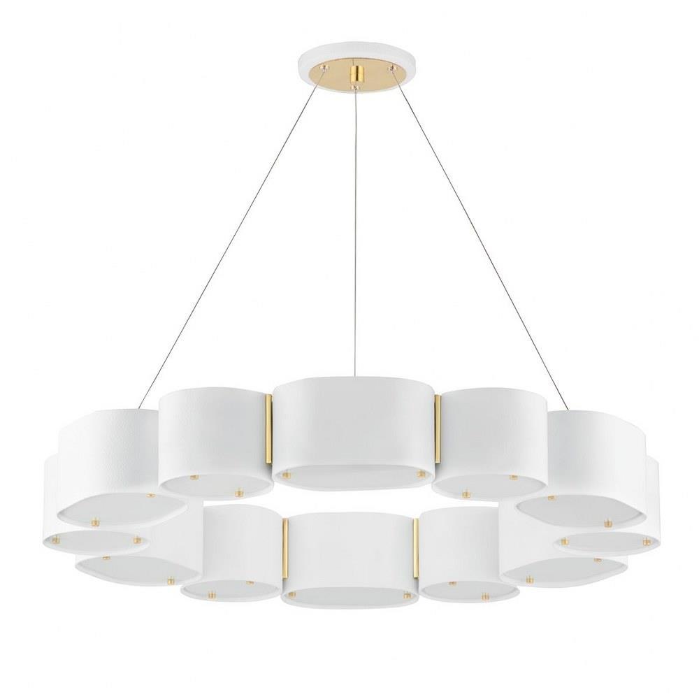 Corbett Lighting 393-12-30 Opal - 12 Light Chandelier-9 Inches Tall and 30 Inches Wide