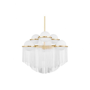 Celestial - 6 Light Chandelier-12.5 Inches Tall and 31.5 Inches Wide