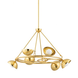 Oraibi - 6 Light Chandelier-22 Inches Tall and 34 Inches Wide