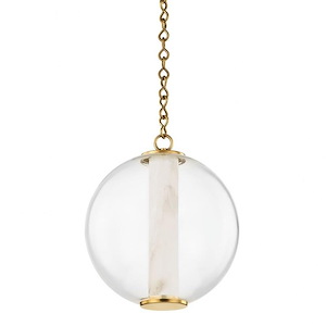 Pietra - 12W 1 LED Pendant-13.75 Inches Tall and 12 Inches Wide