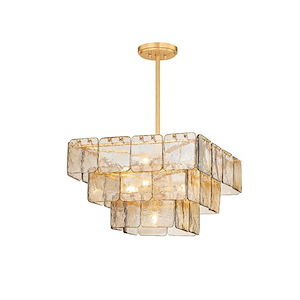 Regal - 9 Light Chandelier-15.25 Inches Tall and 24.5 Inches Wide