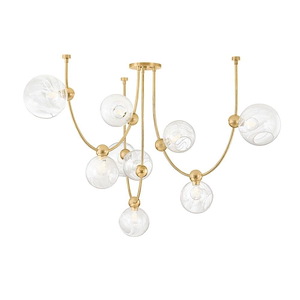 Astraia - 9 Light Chandelier-43 Inches Tall and 66.75 Inches Wide