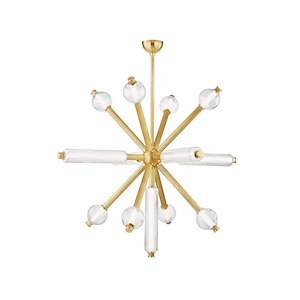 Atom - 53W 13 LED Chandelier-43.25 Inches Tall and 50 Inches Wide - 1335592