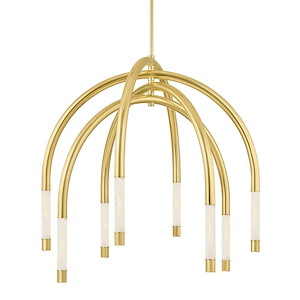 Zeme - 80W 8 LED Chandelier-48.75 Inches Tall and 47.75 Inches Wide - 1335617