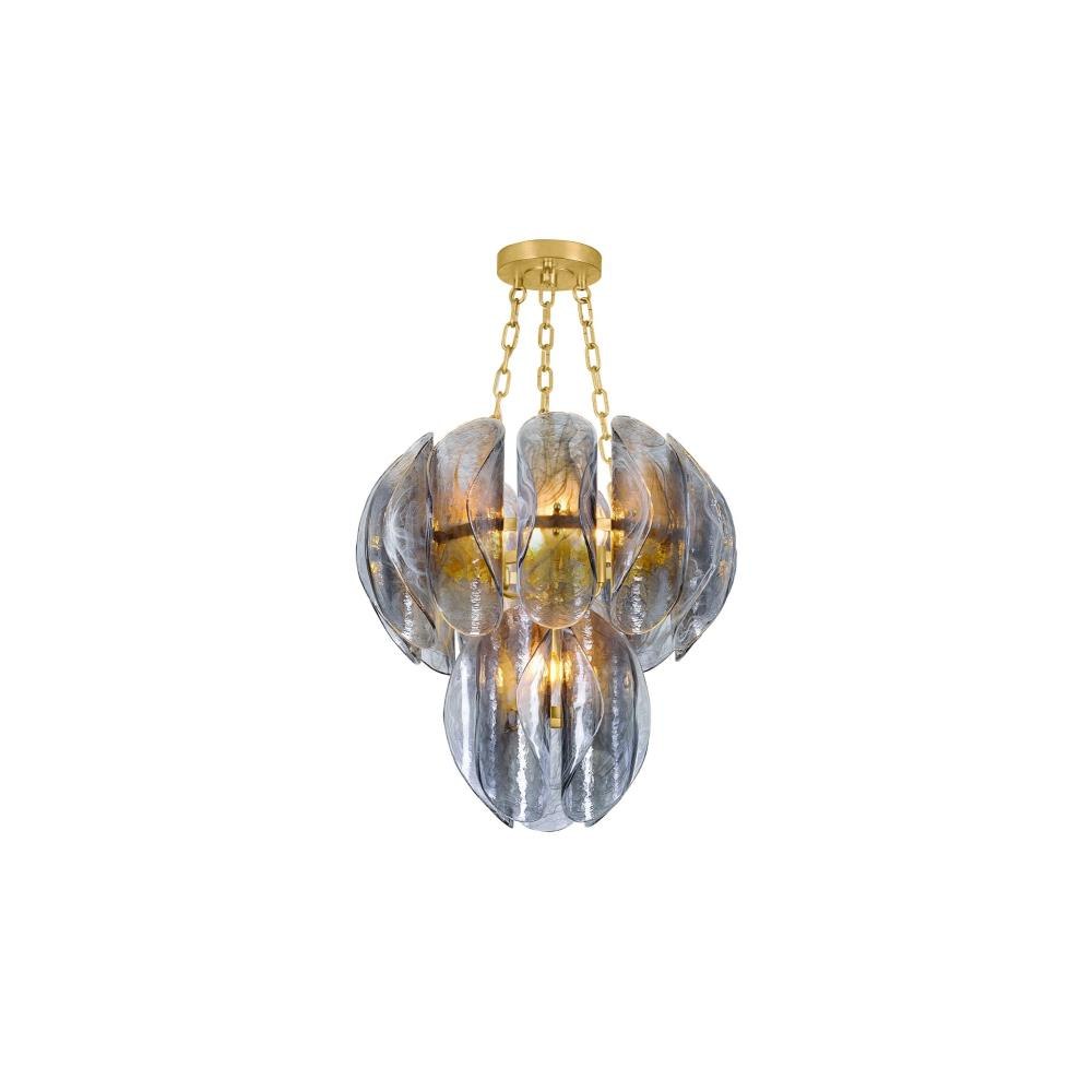 Corbett Lighting 518-24-VGL Anatase - 5 Light Chandelier-24.25 Inch Tall and 24 Inch Wide