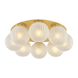 Vernazza - 8 Light Flush Mount-7.25 Inch Tall and 23.5 Inch Wide - 1388202
