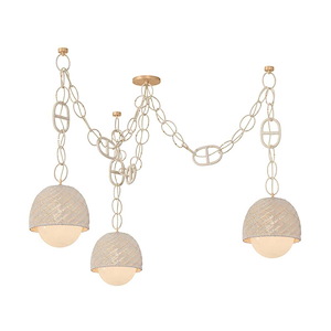 Piasu - 3 Light Chandelier-41 Inch Tall and 12.5 Inch Wide - 1420556
