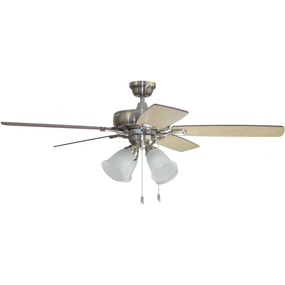 Craftmade Lighting TCE52BNK5C4 Twist N Click Ceiling Fan with Light  Kit in Transitional-Classic Style 52 inches wide by 17.32 inches high