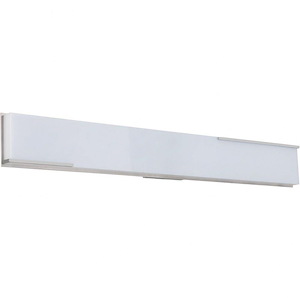 Vibe 1 Light Modern/Modern &amp; Contemporary Bath Vanity Approved for Damp Locations - 35.4 inches wide by 4.7 inches high