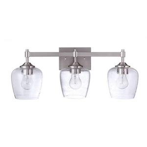 Stellen 3 Light Transitional Bath Vanity Approved for Damp Locations - 22 inches wide by 9.25 inches high - 990909