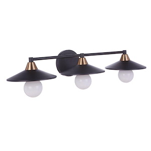 Isaac - 3 Light Bath Vanity In Transitional Style-5.13 Inches Tall and 28.68 Inche Wide - 1116875