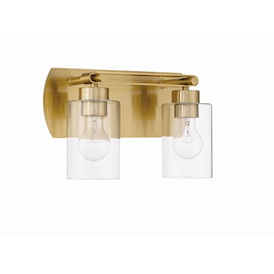 Hendrix - 2 Light Bath Vanity-8.25 Inches Tall and 14 Inches Wide
