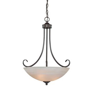 Raleigh - Three Light Inverted Pendant - 20 inches wide by 27 inches high