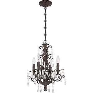 Englewood - Four Light Mini Chandelier - 14.38 inches wide by 18.25 inches high