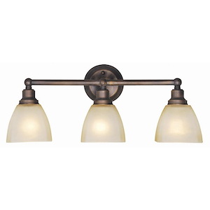 Bradley 3 Light Bath Vanity - 23.5 inches wide by 9.75 inches high - 603475