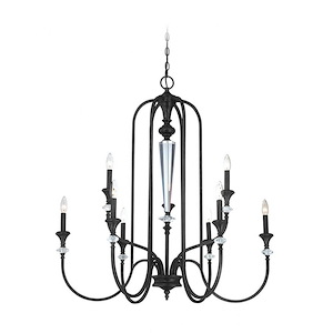 Boulevard - Nine Light Chandelier - 36.5 inches wide by 38.5 inches high