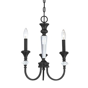 Boulevard - Three Light Chandelier - 14 inches wide by 18 inches high