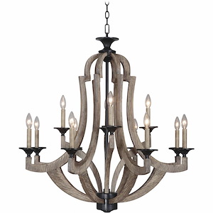Winton - Twelve Light Chandelier - 36 inches wide by 34.5 inches high - 603270