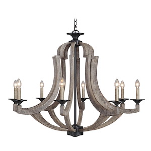 Winton - Eight Light Chandelier - 36 inches wide by 34.5 inches high - 603782