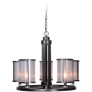 Danbury - Five Light Chandelier - 28.5 inches wide by 22.13 inches high