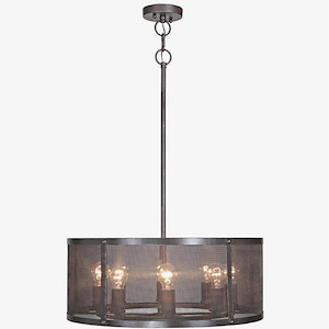 Blacksmith - Eight Light Pendant - 24.9 inches wide by 56.6 inches high