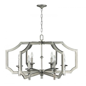 Lisbon - Six Light Chandelier - 27 inches wide by 16.75 inches high - 1148155