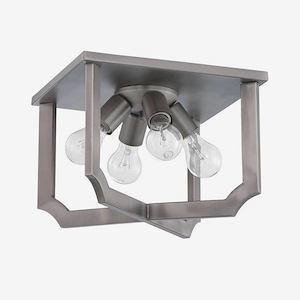 Lisbon - Four Light Flush Mount - 16.25 inches wide by 8.5 inches high