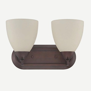 Almeda 2 Light Bath Vanity - 13.3 inches wide by 8.4 inches high