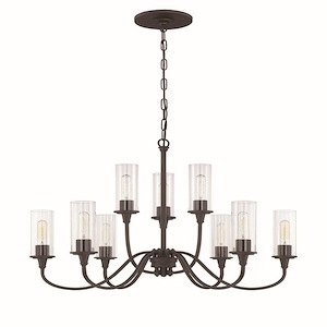 Modina - Nine Light Chandelier - 30 inches wide by 24 inches high
