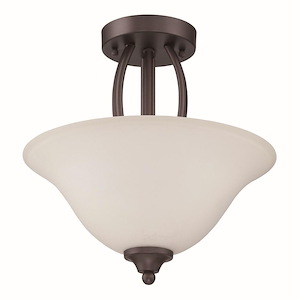 Northlake - Two Light Convertible Semi-Flush Mount - 14 inches wide by 13.5 inches high