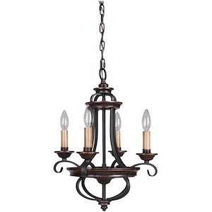 Stafford - Four Light Chandelier - 15 inches wide by 19.38 inches high