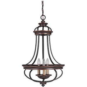Stafford - Three Light Foyer - 16 inches wide by 26.38 inches high - 602262