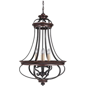 Stafford - Six Light Foyer - 23 inches wide by 38.75 inches high