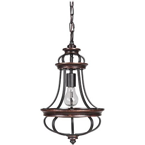 Stafford - One Light Mini Pendant - 10 inches wide by 16.38 inches high