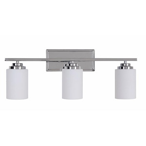 Albany - 3 Light Bath Vanity In Contemporary Style-9.61 Inches Tall and 24.8 Inches Wide - 1215717