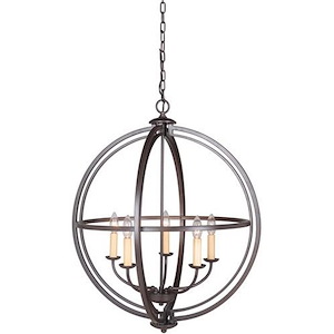 Berkeley - Five Light Foyer - 25.5 inches wide by 30.13 inches high
