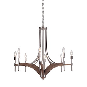 Tahoe - Eight Light Chandelier - 30.55 inches wide by 27.56 inches high