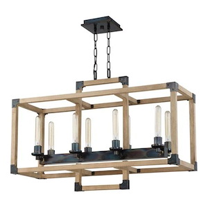 Cubic - 8 Light Chandelier-25.13 Inch Tall and 12 Inch Wide - 1421317