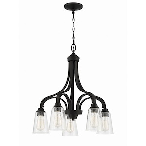 Grace - Five Light Down Chandelier - 24 inches wide by 24 inches high - 1215391
