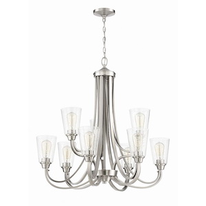 Grace - Nine Light Chandelier in Transitional Style - 32 inches wide by 31 inches high - 1215599