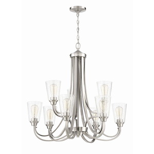 Grace - 9 Light Chandelier-31 Inch Tall and 32 Inch Wide - 1215599