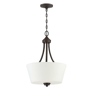 Grace - Three Light Inverted Pendant - 16 inches wide by 21.5 inches high
