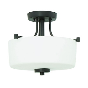 Clarendon - Three Light Semi-Flush Mount - 13.38 inches wide by 10.88 inches high