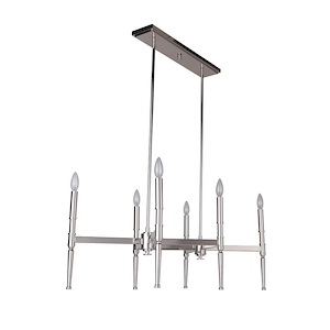 Ella - Six Light Chandelier - 22 inches wide by 23.63 inches high