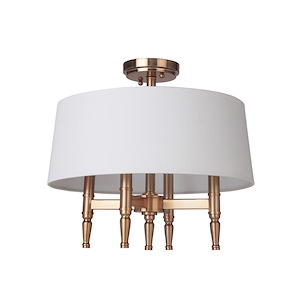 Ella - Four Light Semi-Flush Mount - 18 inches wide by 16.75 inches high